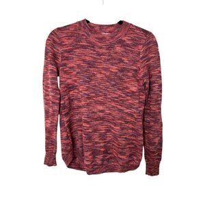 LOFT Rounded Hem Pink/Purple Women’s Sweatwr Size Small